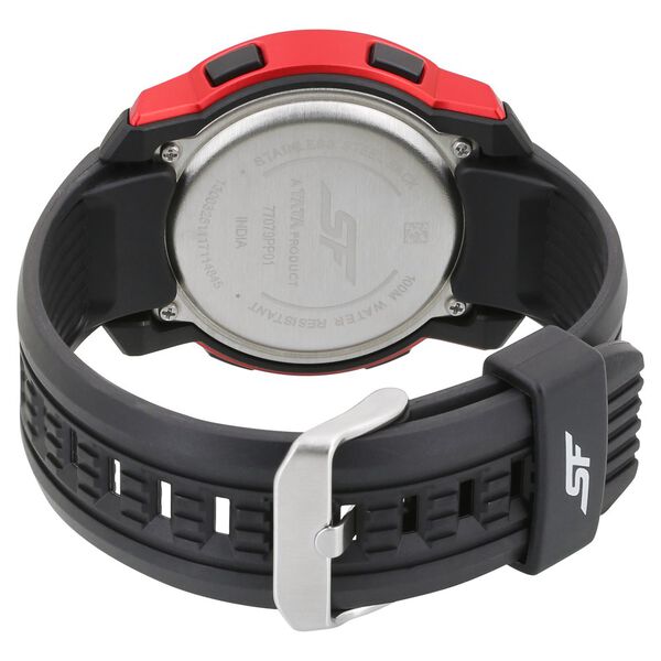 SF Digital Dial Black Plastic Strap Watch for Men - image number 3