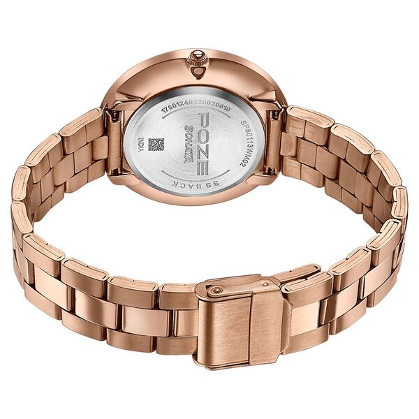 Sonata Poze Quartz Analog Beige Dial Stainless Steel Strap Watch For Women - image number 6