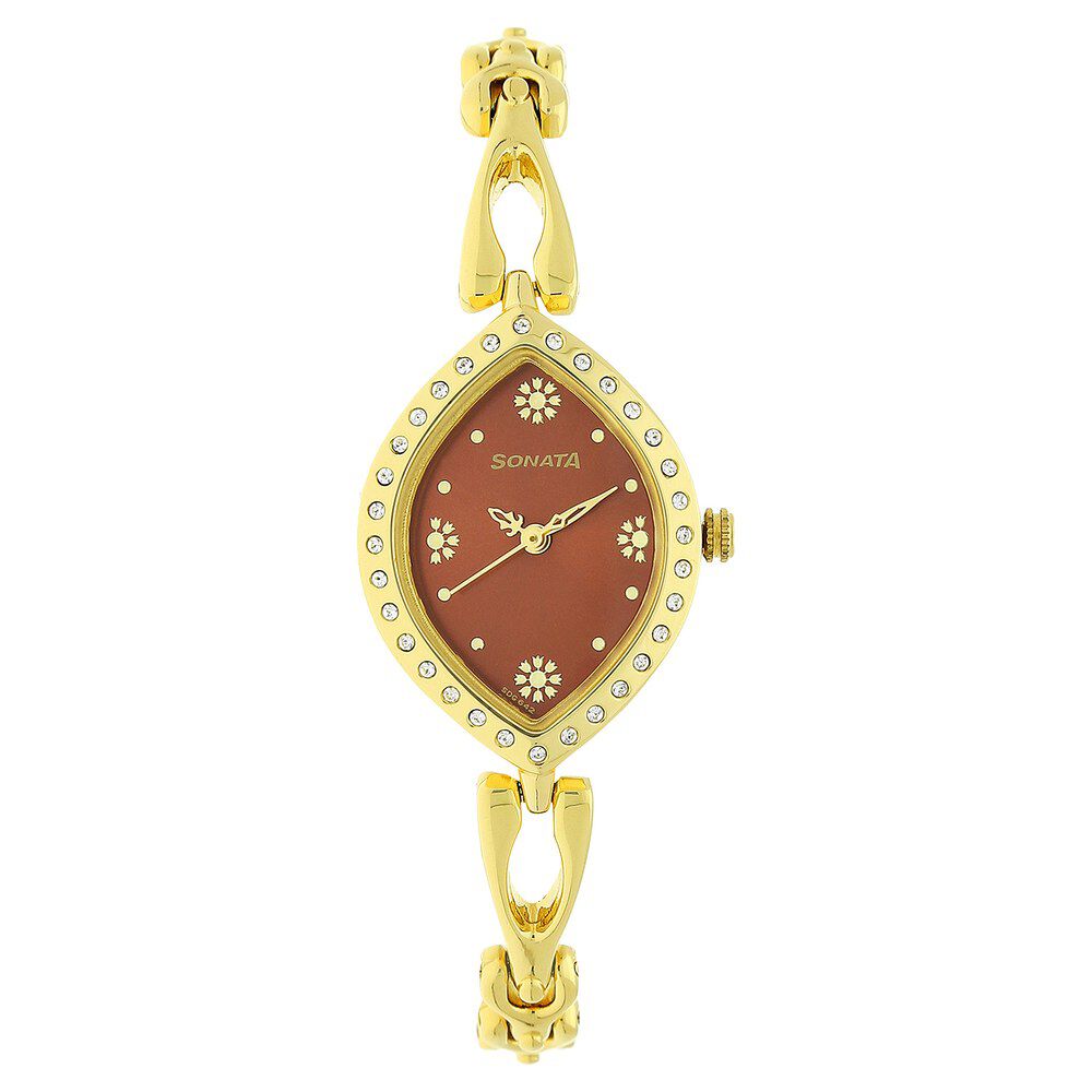 Buy Online Sonata Wedding Silver Dial Women Watch With Metal Strap ns8166ym01 Sonata