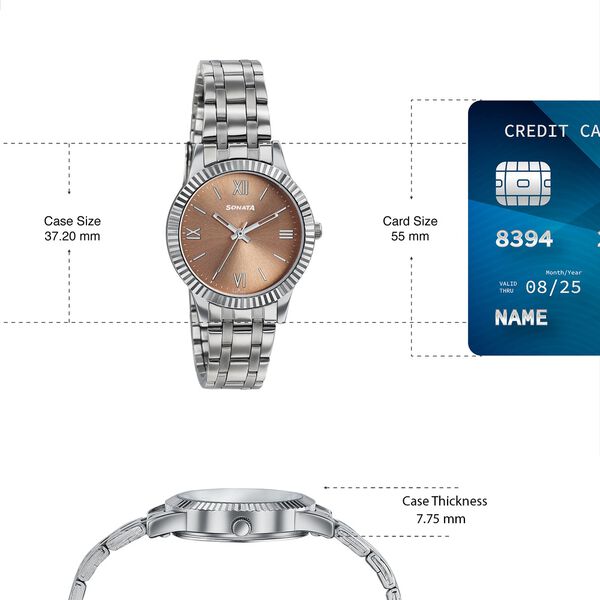 Premium looking versatile women's watch from Ease by Sonata - image number 3