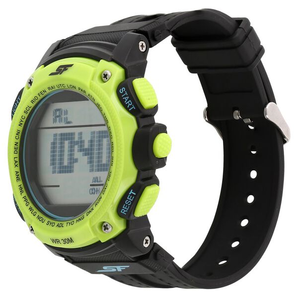 SF Super Fibre Digital Dial Plastic Strap Watch for Men - image number 1