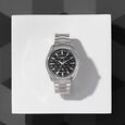 Sonata Poze Quartz Analog Two Toned Dial Silver Colour Stainless Steel Strap Watch For Men - image number 0