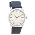 Knot Blue Dial Stainless Steel Strap Watch for Men