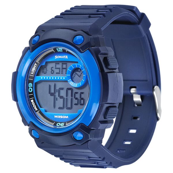 SF Digital Dial Blue Plastic Strap Watch for Men - image number 0