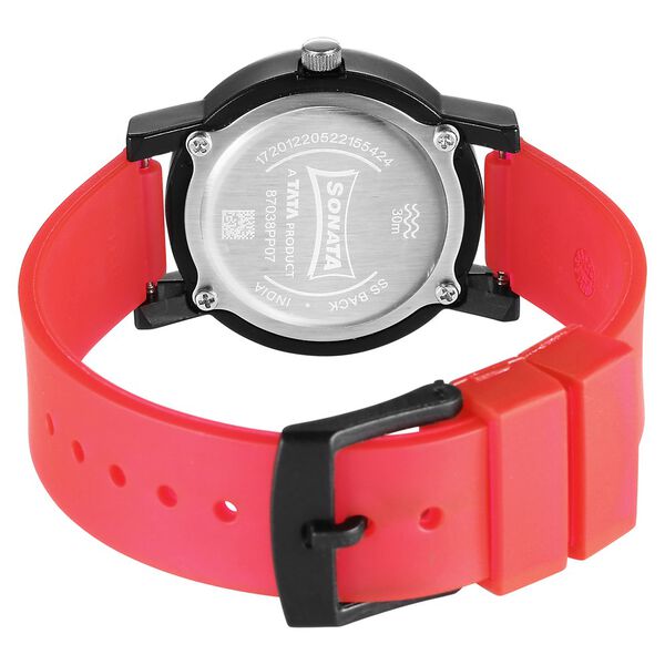 Sonata Splash Pink Dial Women Watch With Plastic Strap - image number 3