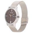 Knot Brown Dial Stainless Steel Strap Watch for Men - image number 2