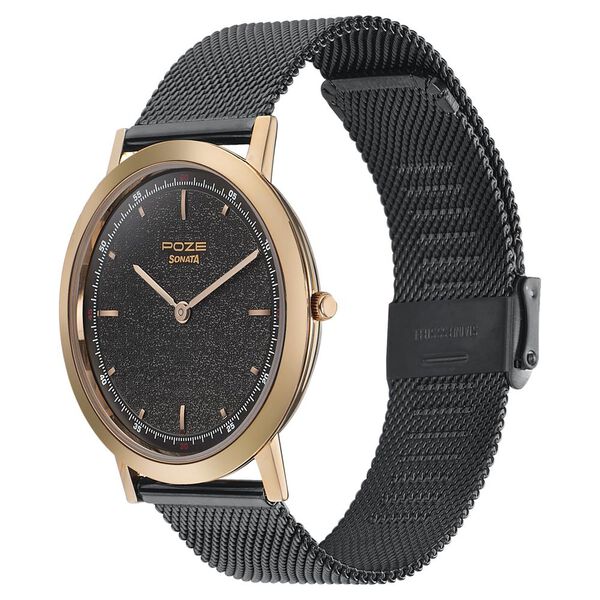 Sonata Poze Quartz Analog Grey Dial Stainless Steel Strap Watch for Men - image number 2