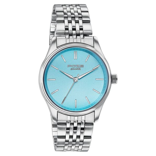 Sonata Poze Quartz Analog Blue Dial Silver Colour Stainless Steel Strap Watch For Men - image number 1