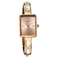 Sonata Aura Quartz Analog White Mother of Pearl Dial Golden Stainless Steel Strap Watch For Women