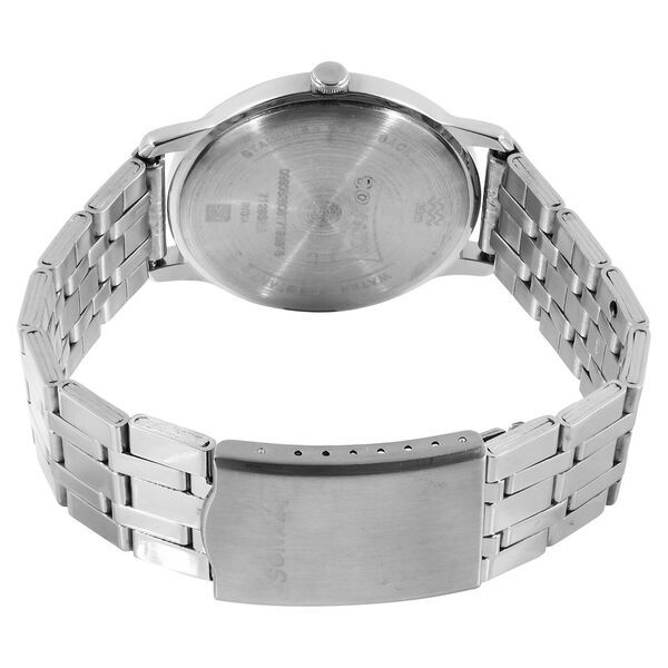 Sonata Quartz Analog Black Dial Stainless Steel Strap Watch for Men - image number 3