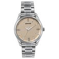 Sonata Jashn Quartz Analog Beige Dial Silver Metal Strap Watch For Men - image number 0