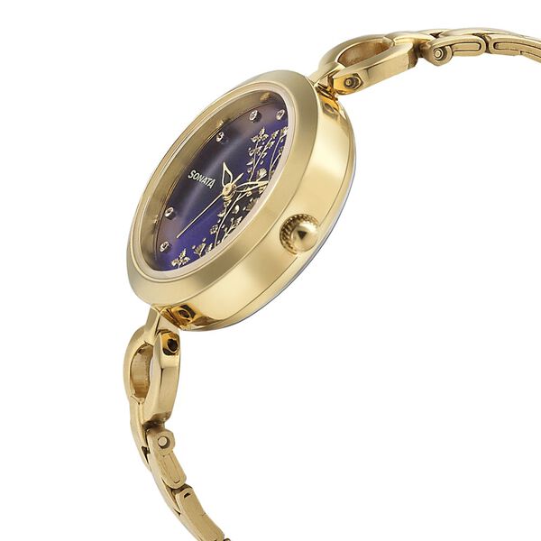 Sonata Wedding Blue Dial Women Watch With Stainless Steel Strap - image number 2