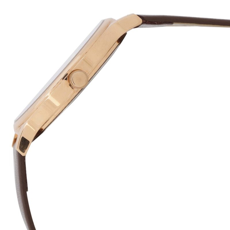 Knot Blue Dial Leather Strap Watch for Men