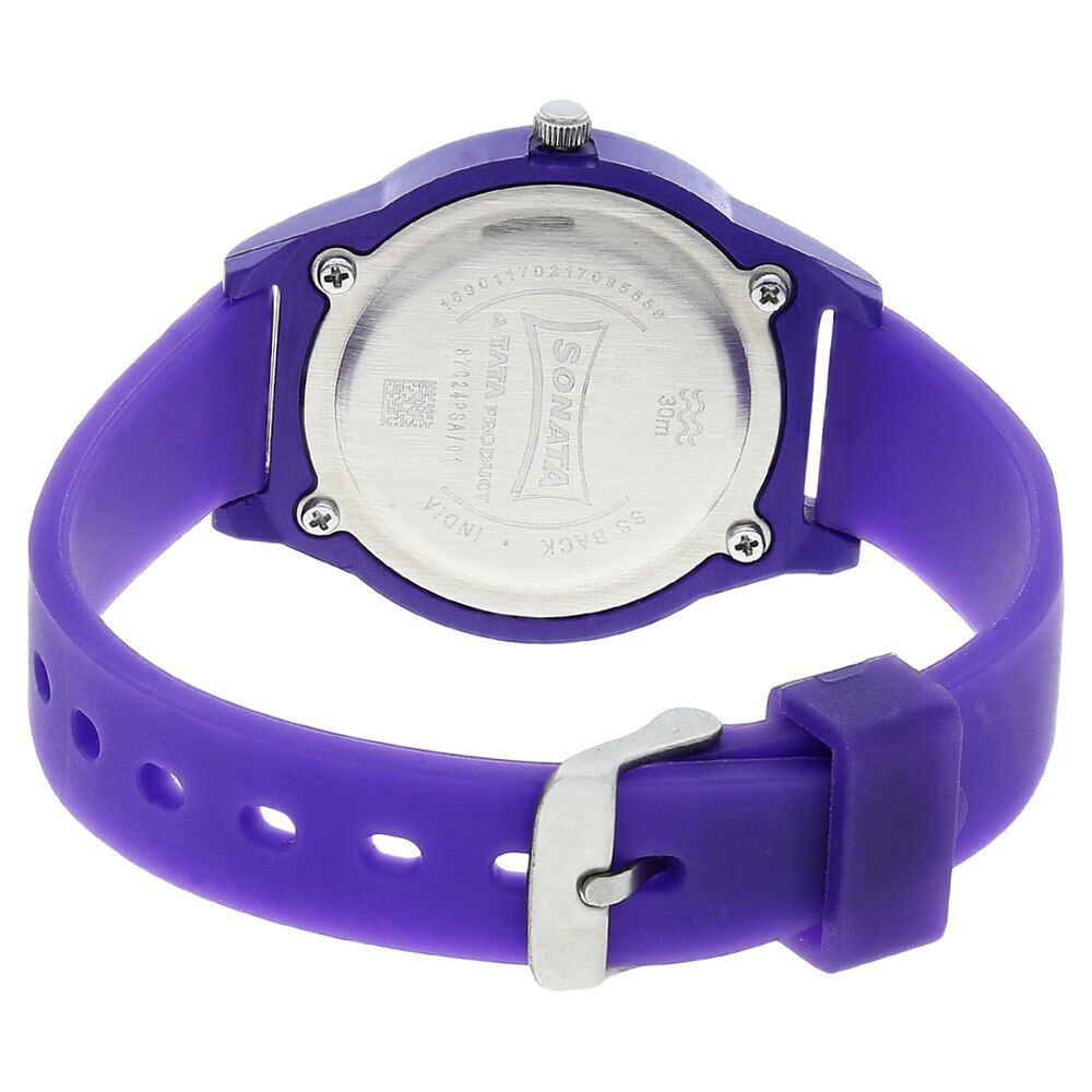 Buy Online Sonata Colorpop Purple Dial Women Watch With Plastic Strap 87024pp01 Sonata