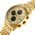 Sonata Magna Quartz Multifunction Champagne Dial Golden Stainless Steel Strap Watch For Men - image number 2
