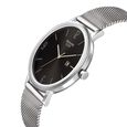 Sonata Quartz Analog with Date Black Dial Stainless Steel Strap Watch for Men - image number 2