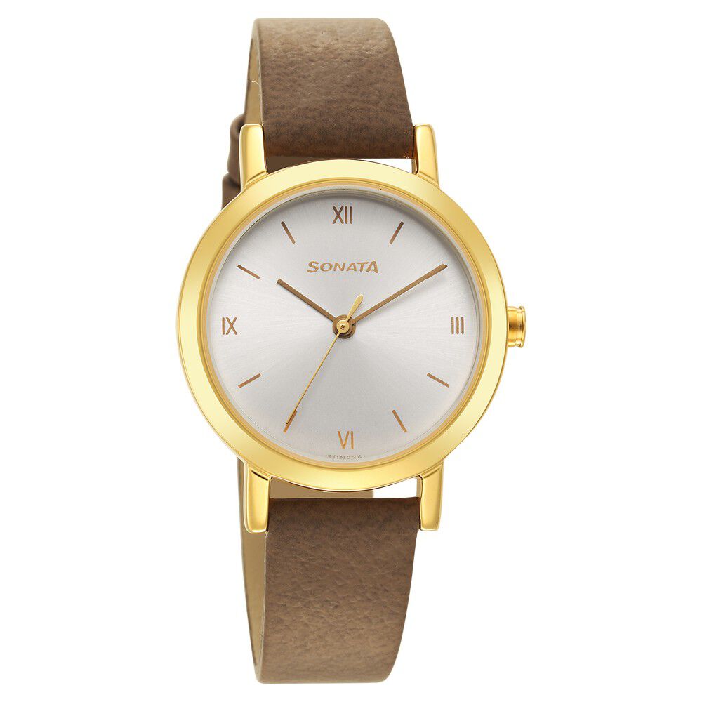 Sonata leather watches for womens store