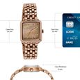 Poze By Sonata Quartz Analog Brown Mother of Pearl Dial Rose Gold Metal Strap Watch For Women - image number 3