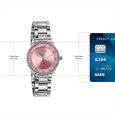 Sonata Poze Quartz Analog Pink Dial Silver Metal Strap Watch For Women - image number 3
