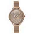 Sonata Poze Quartz Analog Rose Gold Dial Mesh Strap Watch for Women - image number 1