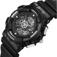 Sonata SF Spectra Quartz Digital Black Dial Translucent Black PU Strap Watch For Men - image number 2