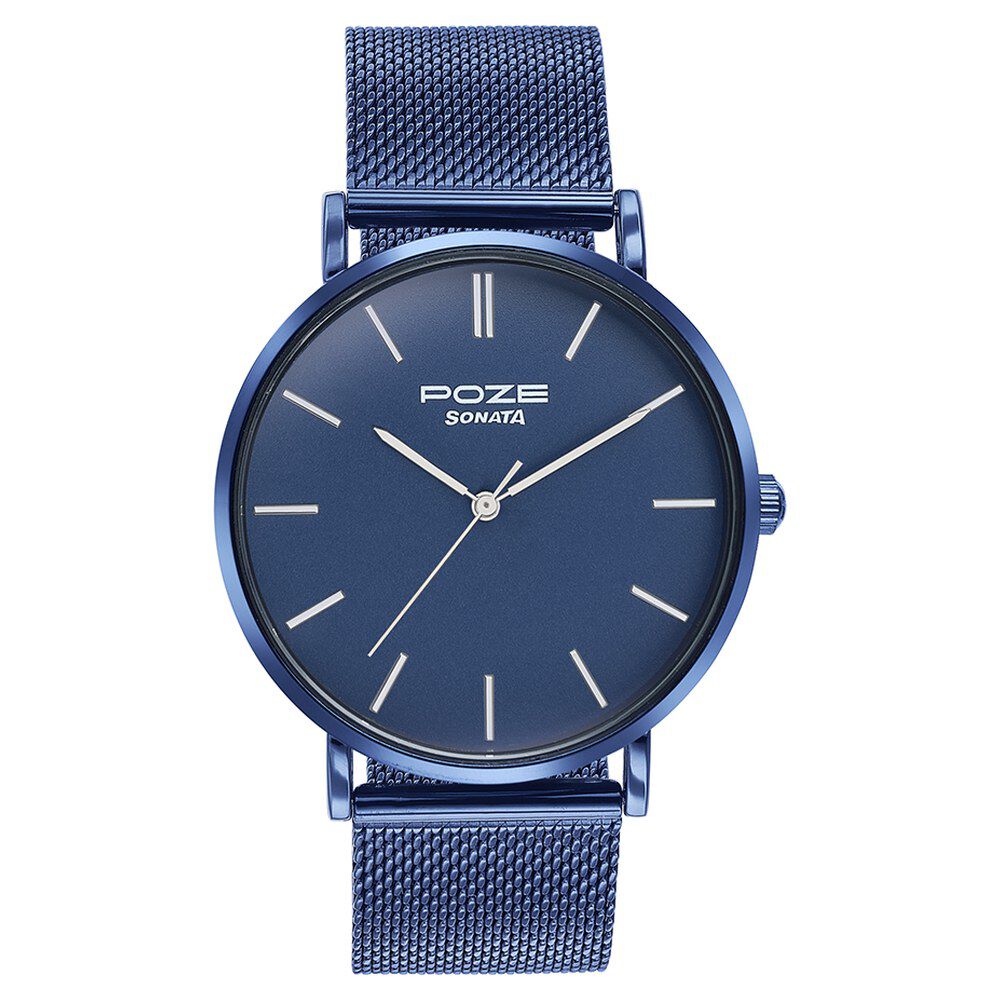 Sonata watch blue store
