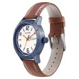 Sonata Quartz Analog with Day and Date White Dial Leather Strap Watch for Men - image number 1