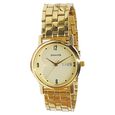Sonata Quartz Analog with Day and Date Champagne Dial With Brown Color Leather Strap Watch For Men