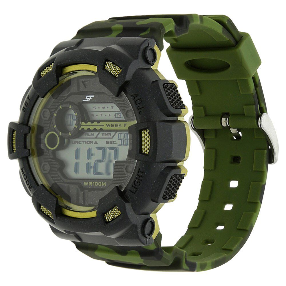 Buy Online SF Digital Dial Plastic Strap Watch for Men np77053pp02 Sonata