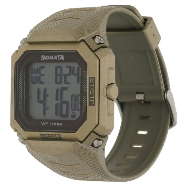 SF Digital Dial Plastic Strap Watch for Men - image number 1
