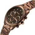 Sonata Summit Quartz Multifunction Brown Dial Brown Metal Strap Watch For Men - image number 4