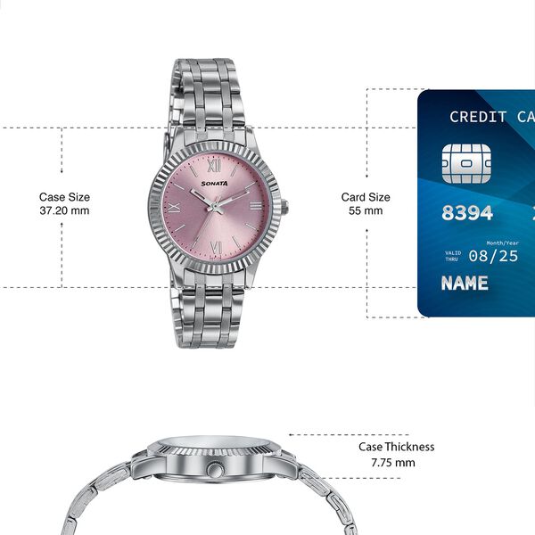 Premium looking versatile women's watch from Ease by Sonata - image number 3