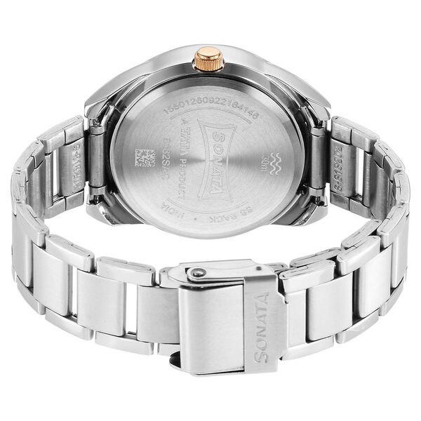 Sonata Unveil Quartz Multifunction Blue Dial Stainless Steel Strap Watch for Women - image number 3