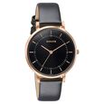Sonata Modern Edit Quartz Analog Black Dial Leather Strap Watch For Women - image number 2