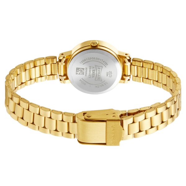 Sonata Essentials White Dial Women Watch With Stainless Steel Strap - image number 3