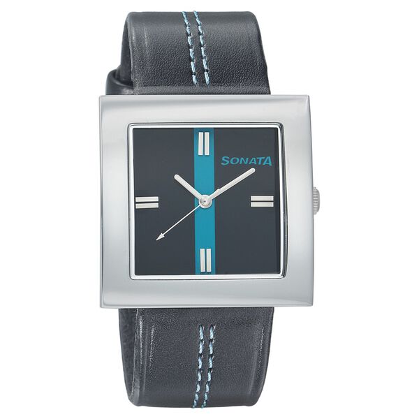 Sonata Quartz Analog White Dial Strap Watch for Men - image number 0