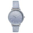 Sonata Poze Quartz Analog Silver Dial Pink Color Leather Strap Watch For Women - image number 1