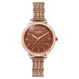 Poze By Sonata Quartz Analog Brown Dial Two Toned Metal Strap Watch For Women - image number 1