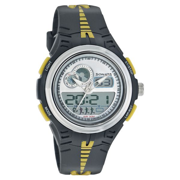Sonata Digital Dial Strap Watch for Men - image number 0