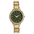 Sonata Wedding Bling Quartz Analog Green Dial Rose Gold Metal Strap Watch for Women - image number 0