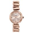Poze By Sonata Quartz Analog Pink Dial Rose Gold Metal Strap Watch For Women - image number 1