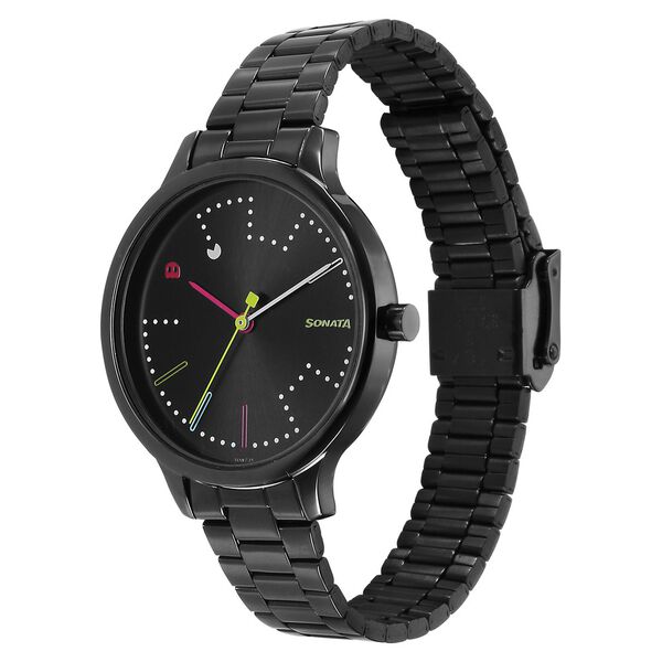 Sonata Play Black Dial Watch for Women - image number 1