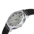 Sonata Smart Plaid Quartz Analog White Dial Leather Strap Watch for Men - image number 2