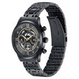 Sonata Quartz Multifunction Black Dial Stainless Steel Strap Watch For Men - image number 3