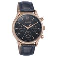 Sonata Wedding Edit Quartz Multifunction Black Dial Leather Strap Watch For Men - image number 2