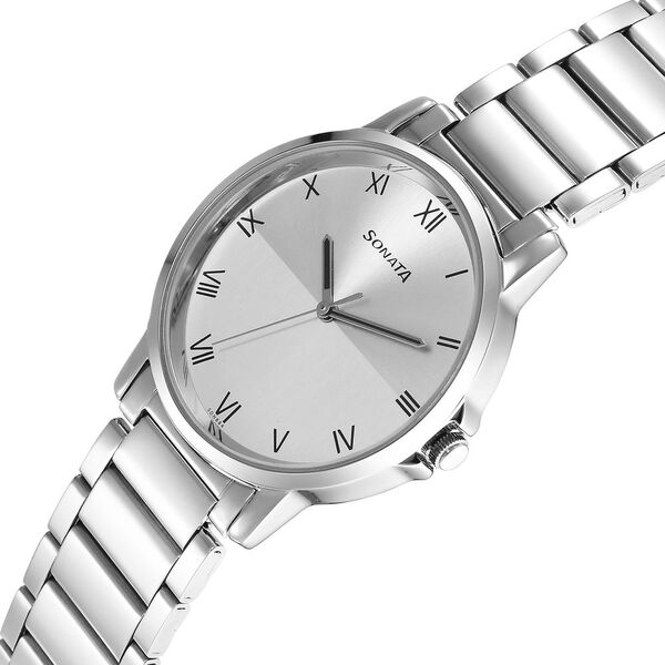 Sonata Quartz Analog Silver Dial Watch for Men - image number 2