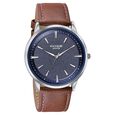 Sonata Poze Quartz Analog Blue Dial Leather Strap Watch For Men - image number 2
