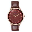Sonata Jashn Quartz Analog Black Dial Black Leather Strap Watch For Men