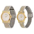 Sonata Quartz Analog Silver Dial Stainless Steel Strap Watch for Couple - image number 1