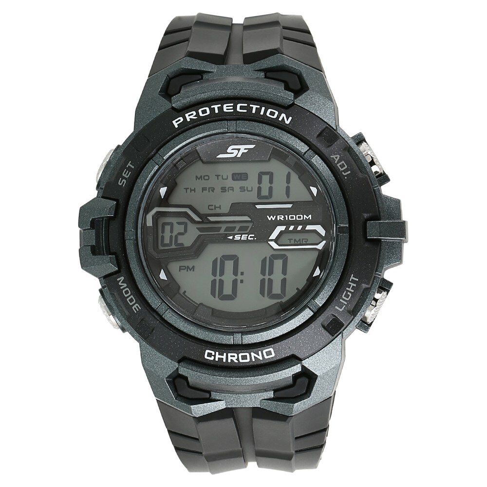 Sonata grey 2025 dial digital watch